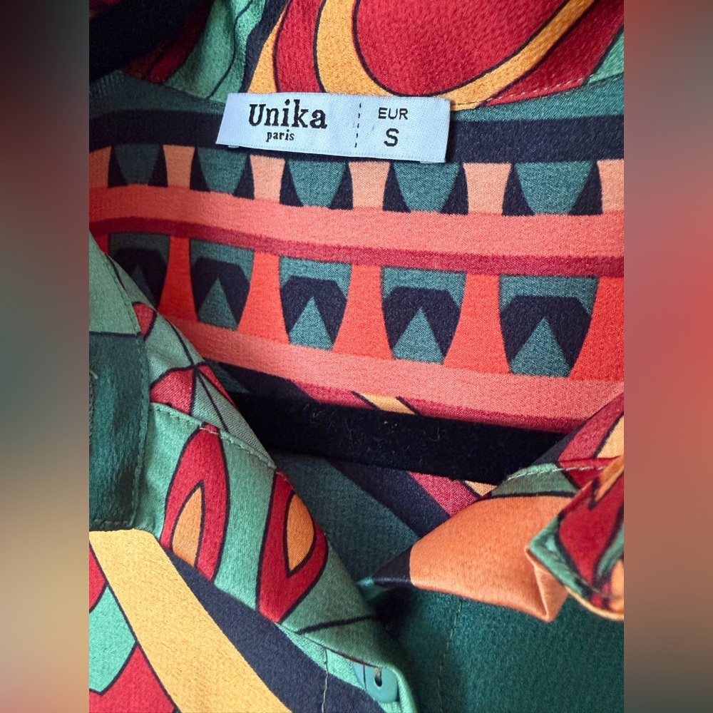 Unika multicolor shirtdress SOLD - Picture 6 of 16